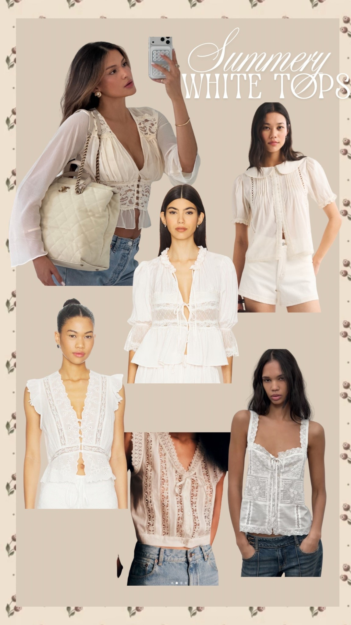 summery white tops I’m loving