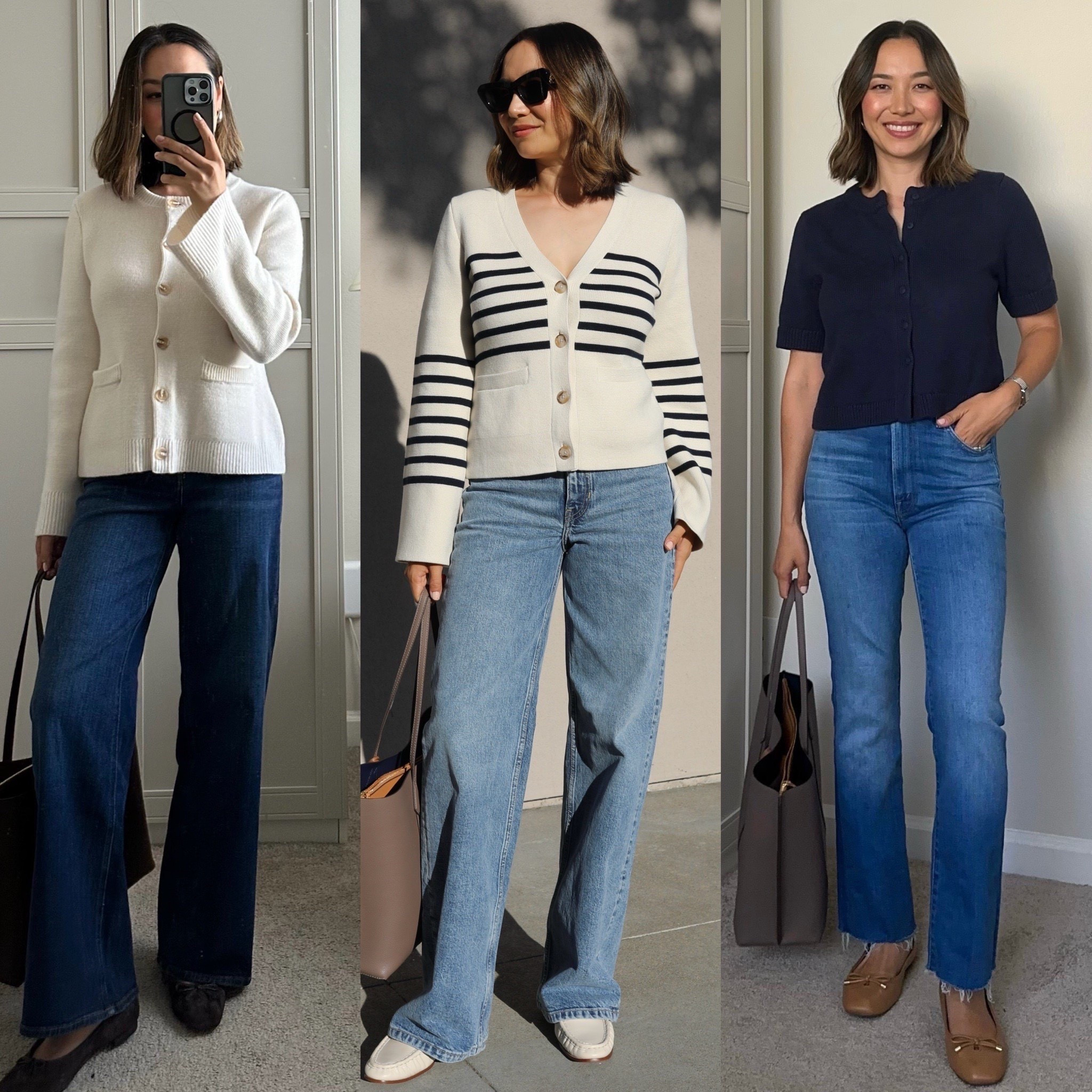 3 outfits styling a cardigan — transitional spring outfits 

1 Quince cardigan - xs
2 BR cardigan - small
3 Abercrombie cardigan 

Work outfits / classic outfit ideas 


#LTKWorkwear