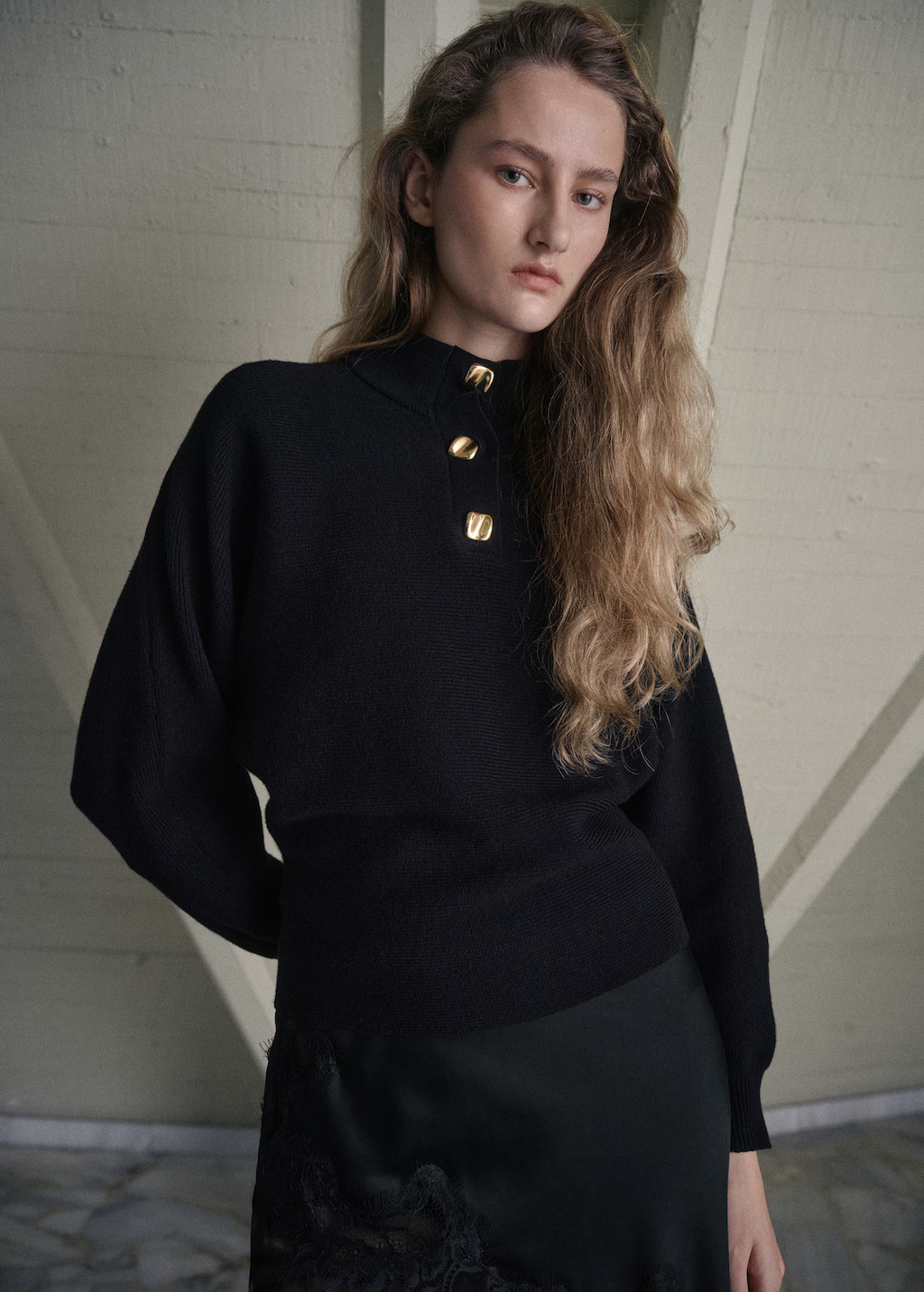 Turtleneck sweater with jewel buttons | Mango (US/MX/AU)