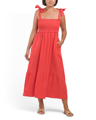 Linen Blend Lily Dress | TJ Maxx