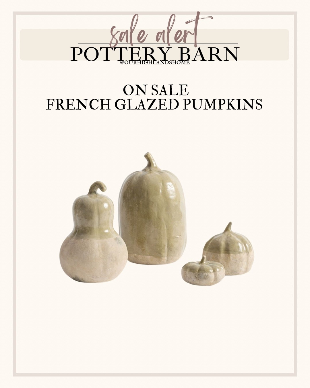 these are beautiful and majorly discounted. pottery barn glazed pumpkins  

#LTKFallSale #LTKHome #LTKSeasonal