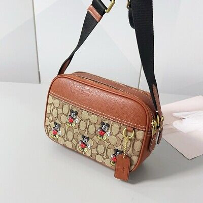 Disney X COACH Graham Crossbody In Signature Jacquard With Mickey Mouse Print | eBay US