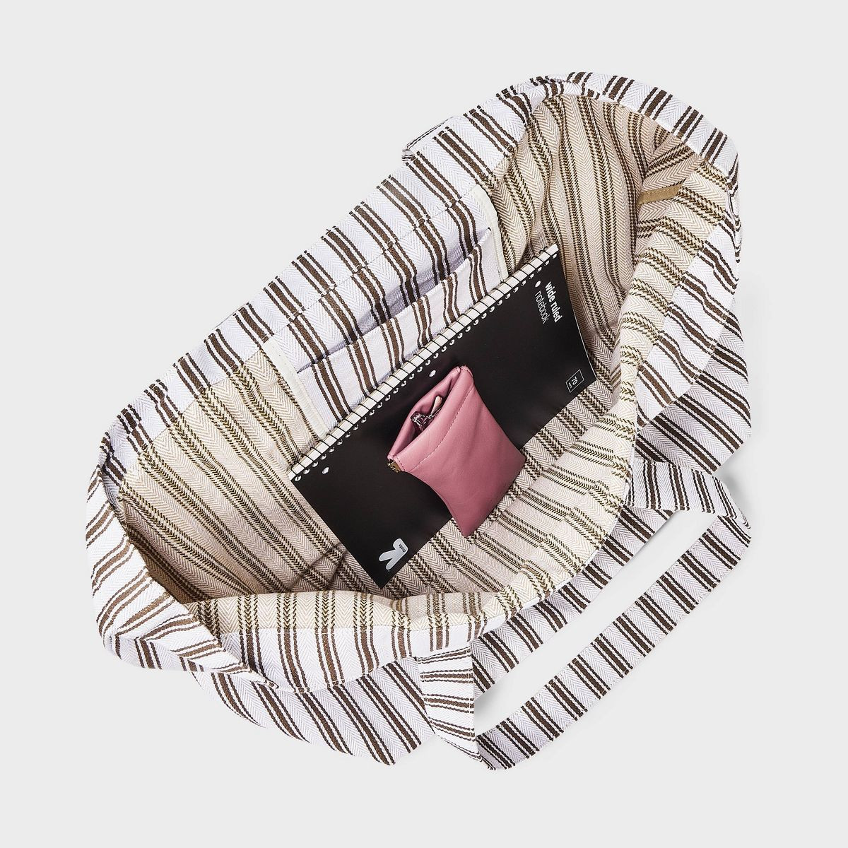 Striped Oversized Cotton Tote Bag - Universal Thread\u2122 Brown | Target