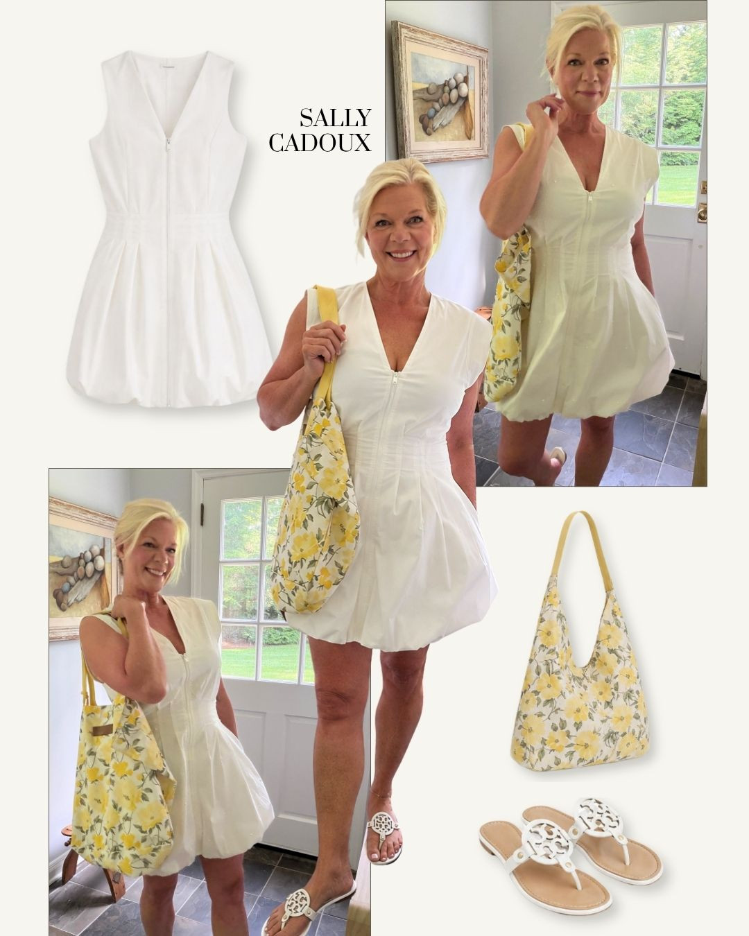 🤍 Nothing says late summer like a crisp white dress and a cheerful floral tote. This effortless look is perfect for brunch, vacation, weekend outings, or soaking up the last sunny days before fall. Timeless, feminine, and easy to wear at any age. ✨ Shop this outfit and similar styles in my LTK.

#LTKStyle #LTKFinds #FashionOver50 #WomenOver50 #WhiteDress #SummerDress #LateSummerStyle #VacationStyle #BrunchOutfit #ResortStyle #TimelessFashion #ClassicStyle #EverydayStyle #FallTransition #WardrobeEssentials 

 #LTKootd #LTKSeasonal #LTKOver40