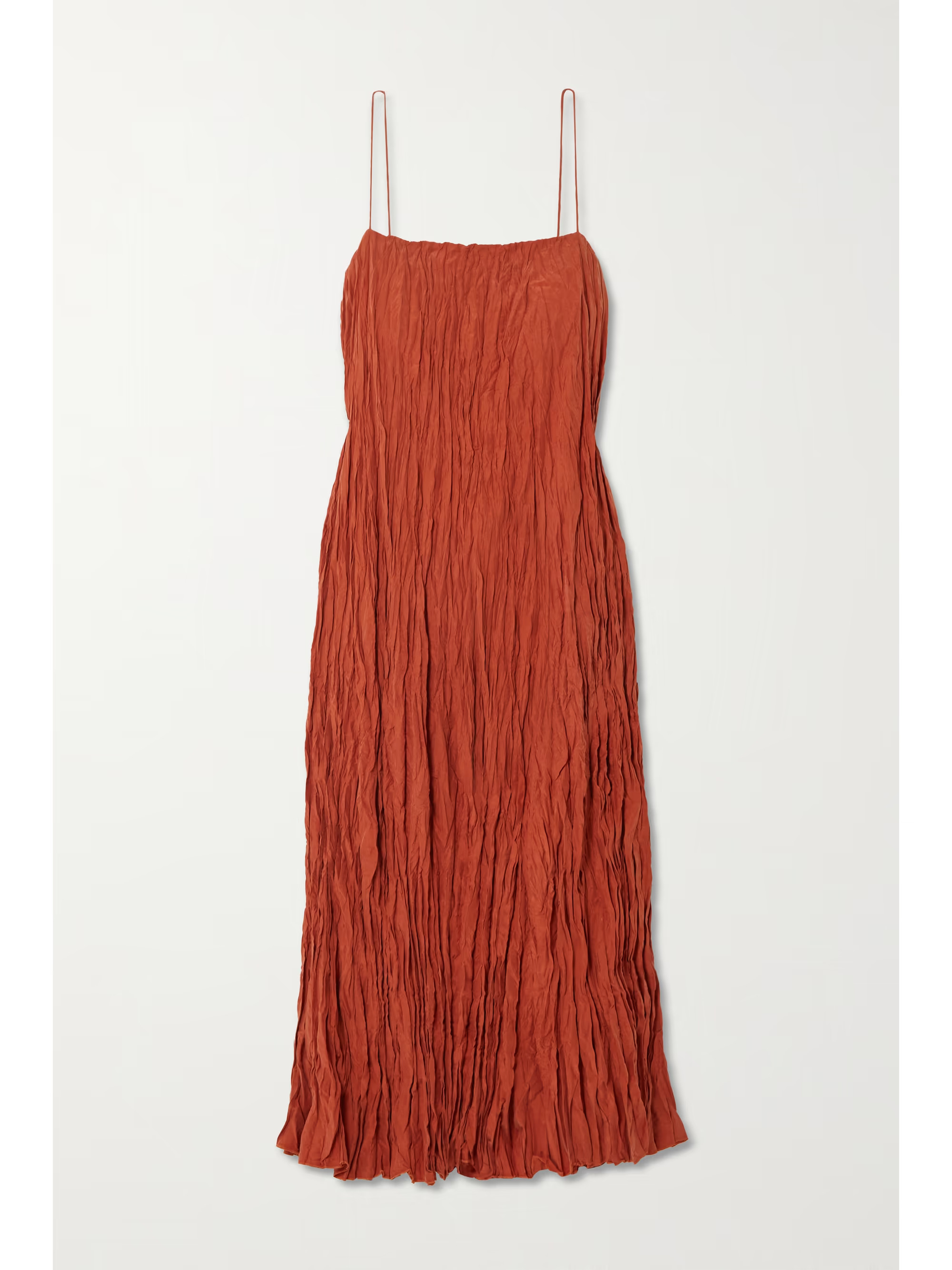 Crinkled silk-habotai maxi dress | NET-A-PORTER (US)