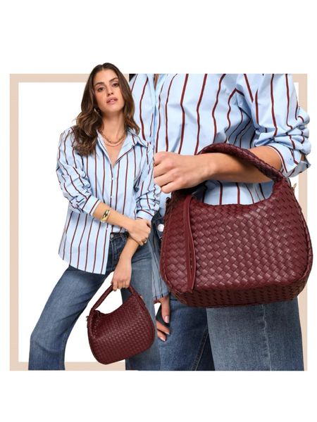 Burgundy woven handbag purse 

#LTKitbag #LTKfindsunder100 #LTKstyletip