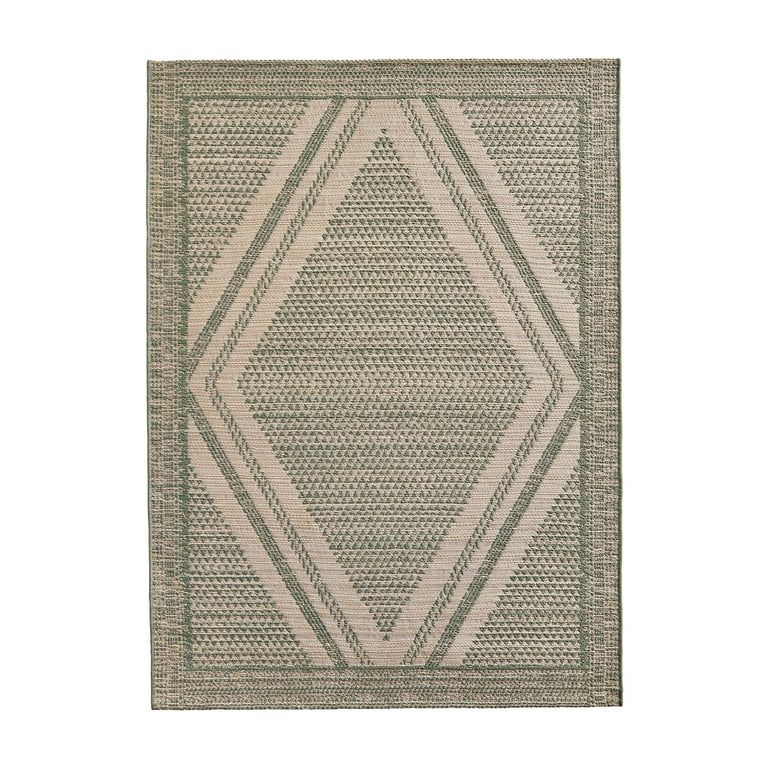 Better Homes & Gardens Sage Natural Diamond Rug by Dave & Jenny Marrs, 5' x 7' - Walmart.com | Walmart (US)