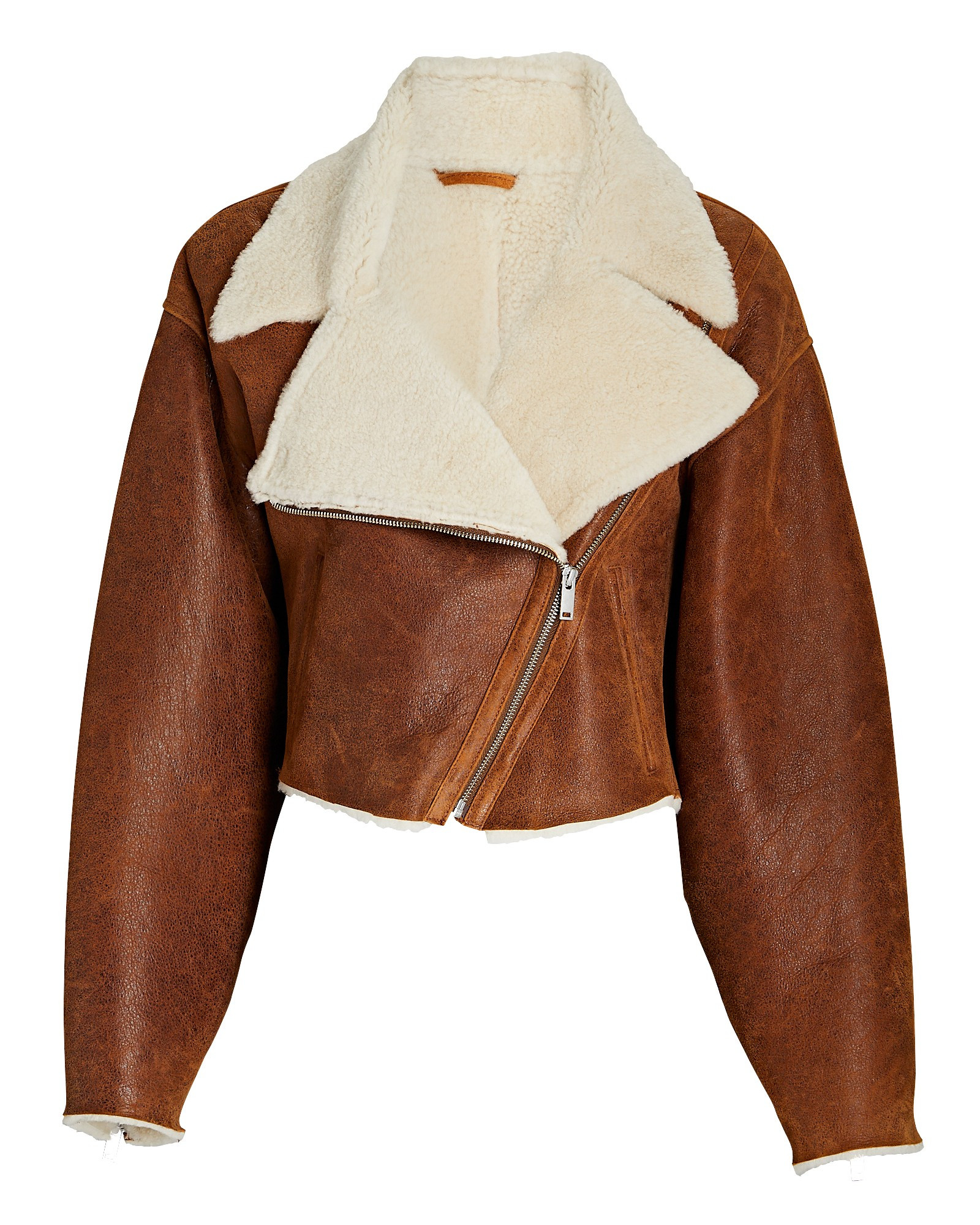 Colorado Cropped Shearling Bomber Jacket | INTERMIX