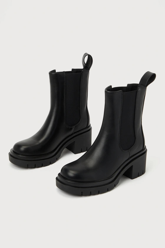 Mabley Black Chelsea Ankle Boots | Lulus