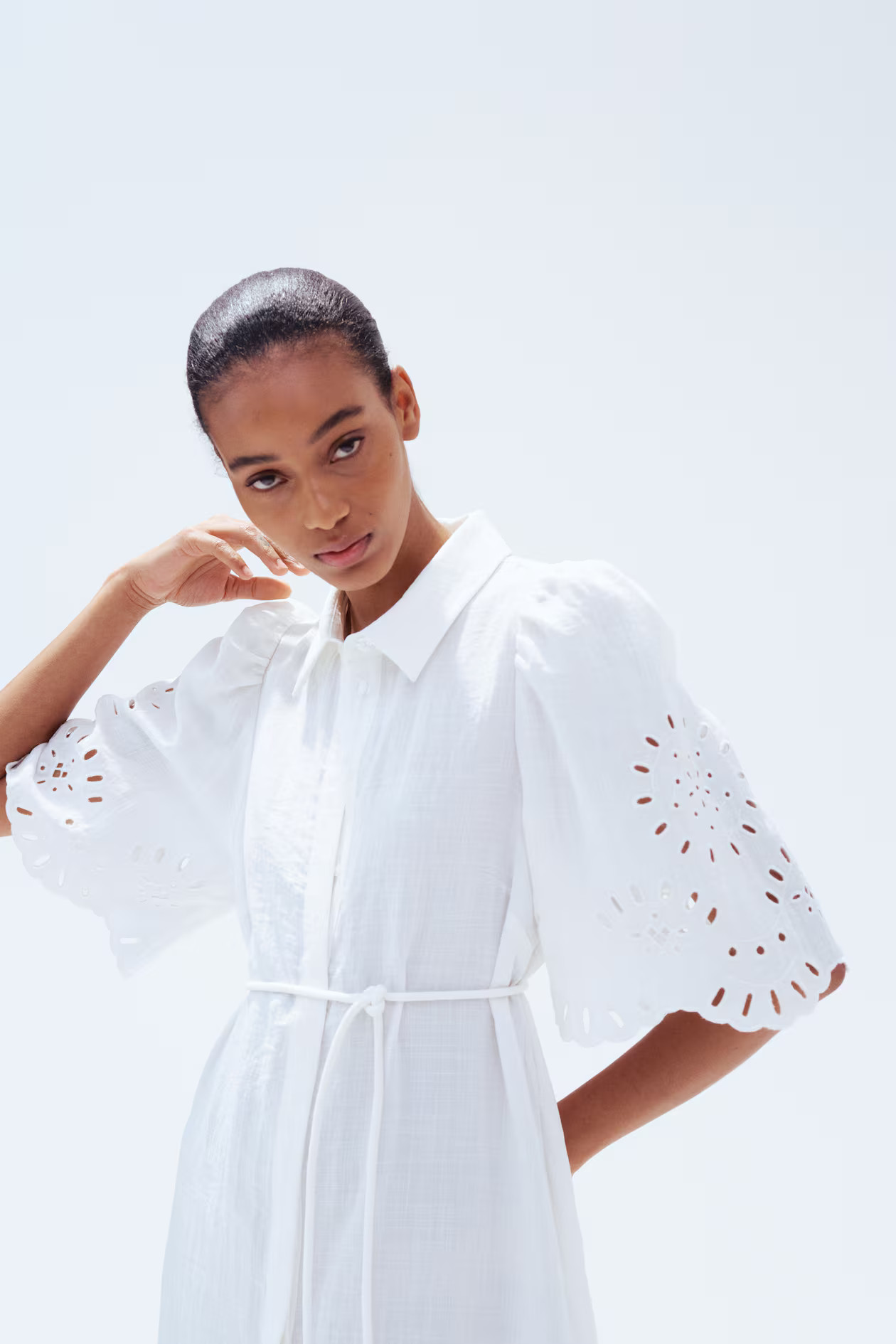 Broderie anglaise shirt dress | H&M (UK, MY, IN, SG, PH, TW, HK)