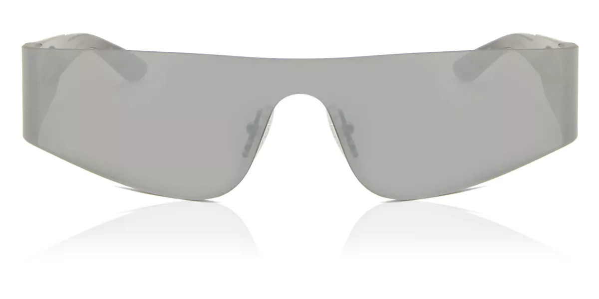 Balenciaga BB0041S 002 Men's Sunglasses Silver Size 141 | SmartBuyGlasses Global