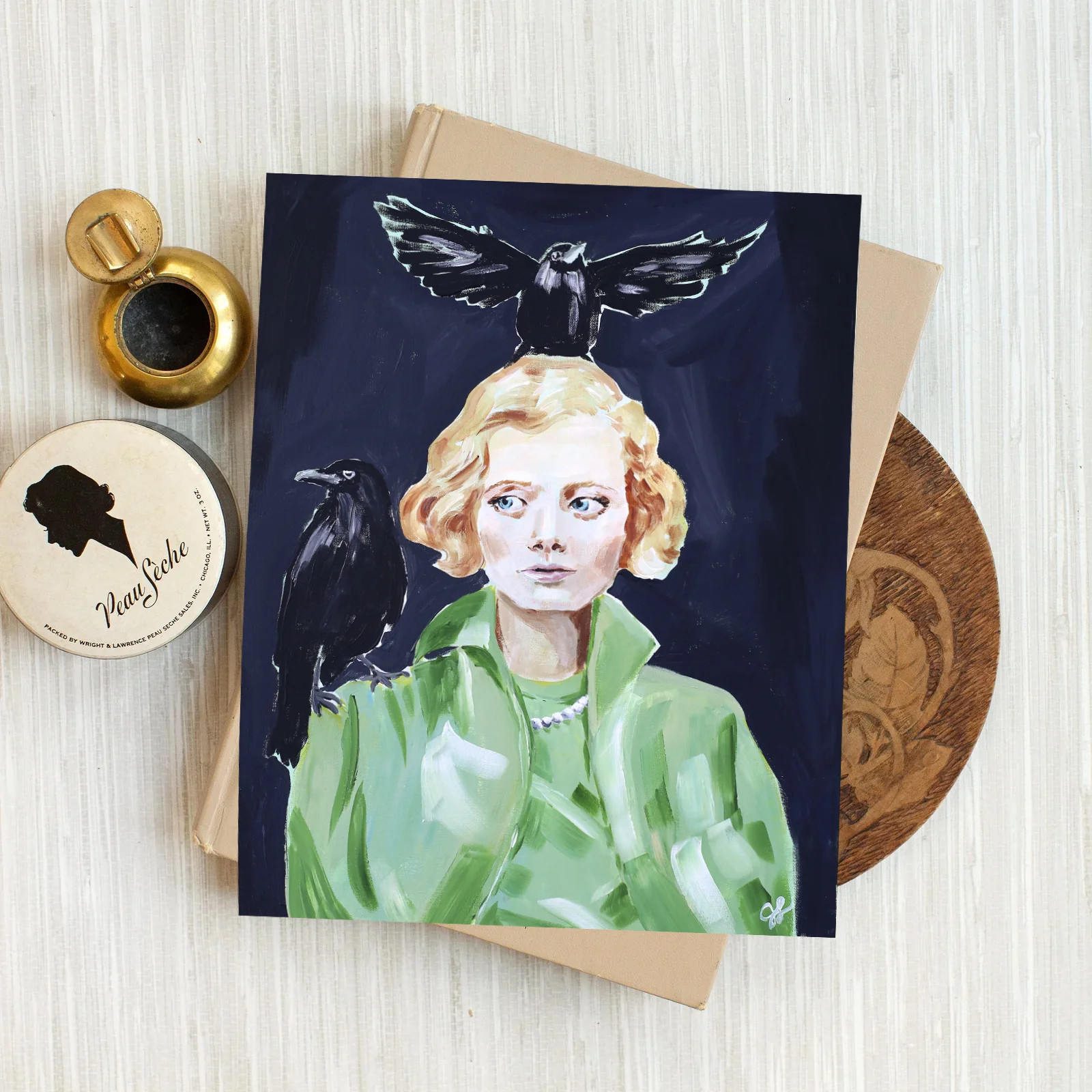 Daphne and the Birds Luxe Art Print | Lindsay Letters, LLC