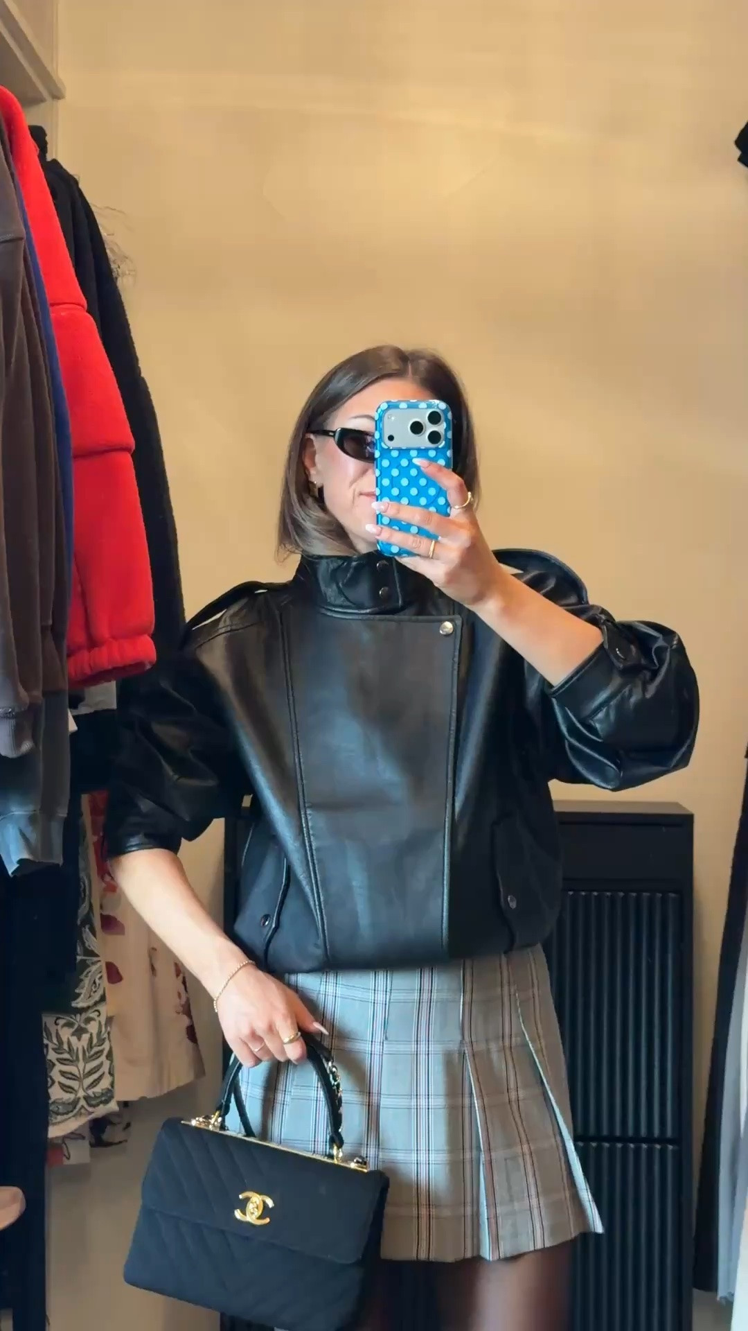 abercrombie viral mini pleated skort with black faux leather moto jacket with a high snap collar, sheer tights, and suede boots for fall and winter 

wearing my usual smalls
xs: skort

electric picks: emerson20

skort outfits, athletic skorts, casual skort outfits, summer skort outfits, skorts, everyday skort outfits, fall outfits, autumn outfits, sweaters, casual outfits, thanksgiving outfits, family photo outfits, date night outfits, work outfits, fall fashion, autumn fashion, cozy outfits, transitional outfits, neutral outfits, everyday outfits, weekend outfits, women’s fashion

#LTKgrwm #LTKSeasonal #LTKU