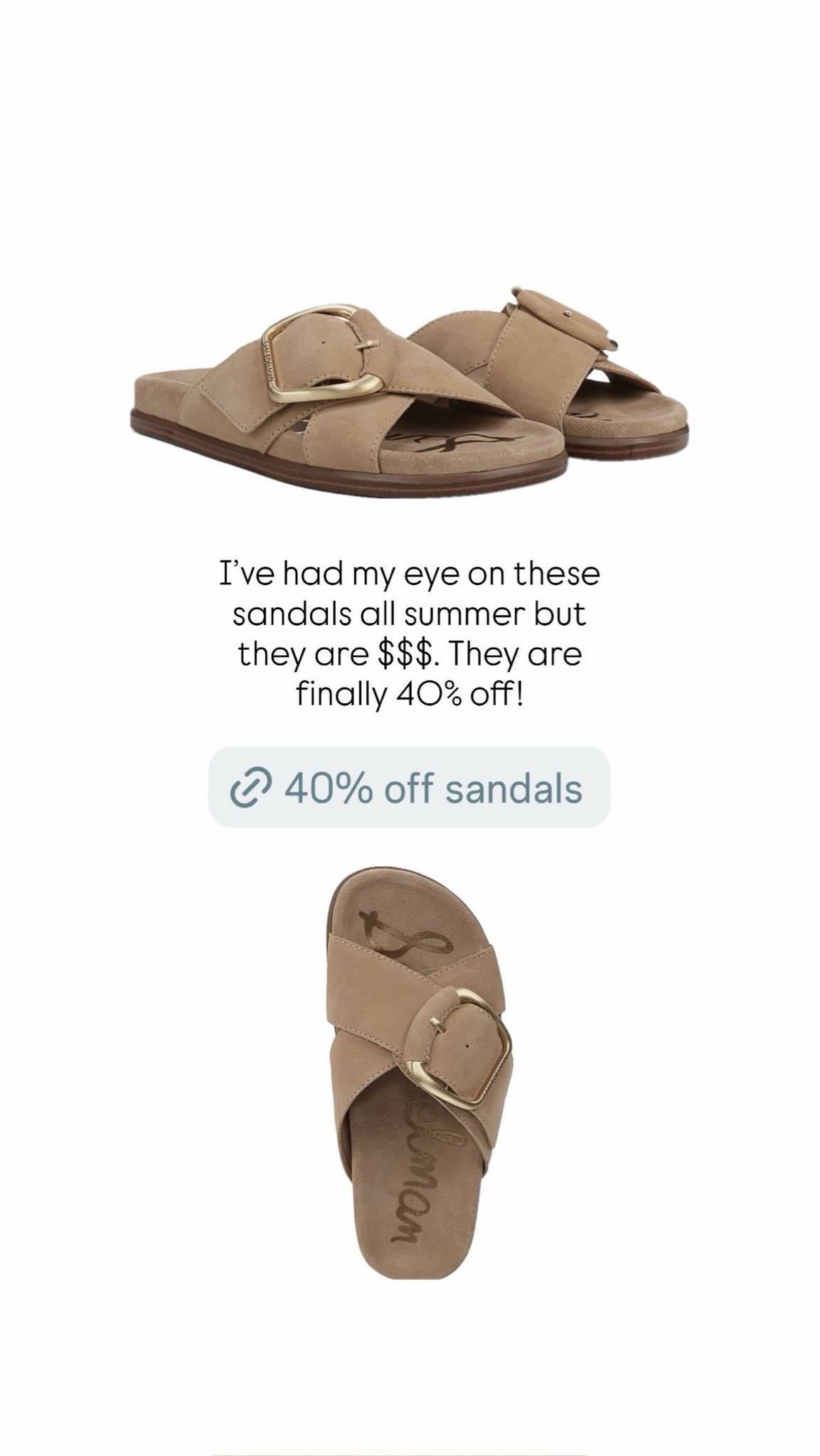 40% off these Sam Edelman sandals! 😍

#LTKSaleAlert #LTKSeasonal