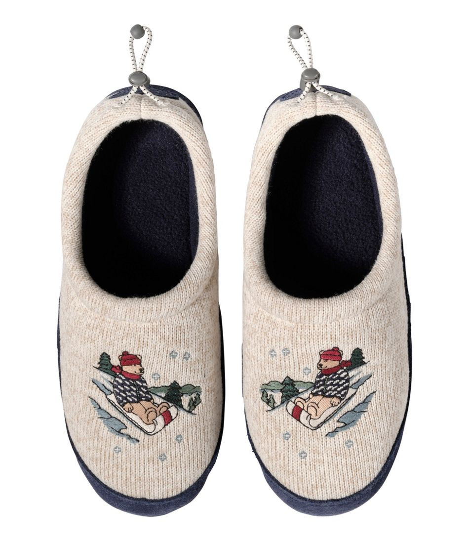 Kids' Sweater Fleece Slippers, Motif | L.L. Bean