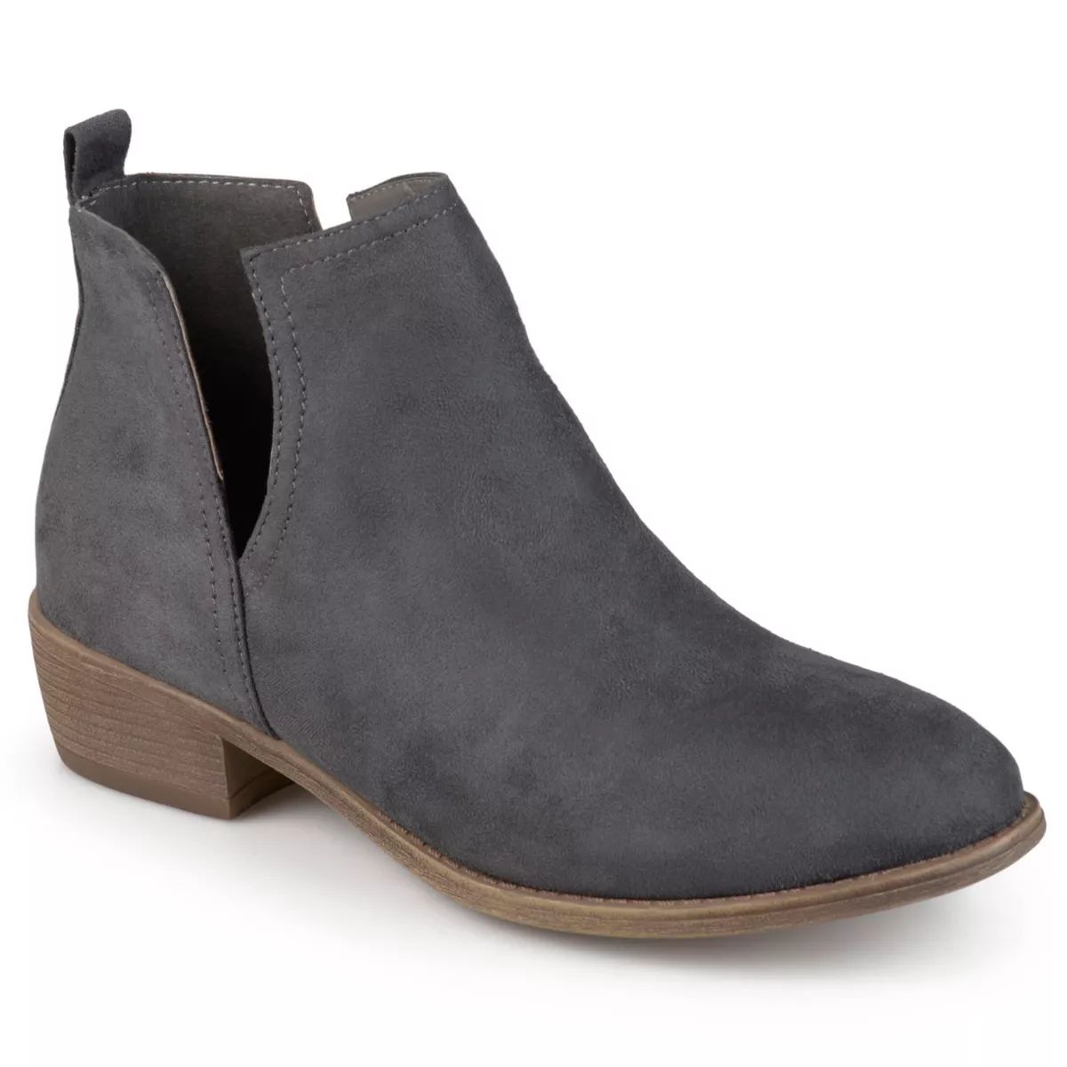 Journee Collection Womens Rimi Pull On Stacked Heel Booties | Target