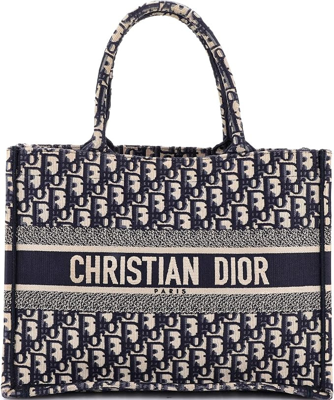 Amazon.com: Dior, Pre-Loved Book Tote Oblique Canvas Medium, Blue : Amazon Luxury | Amazon (US)