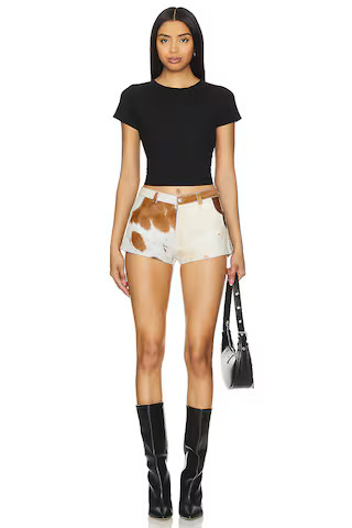 x REVOLVE Cowhide Shorts in Mutli | Revolve Clothing (Global)