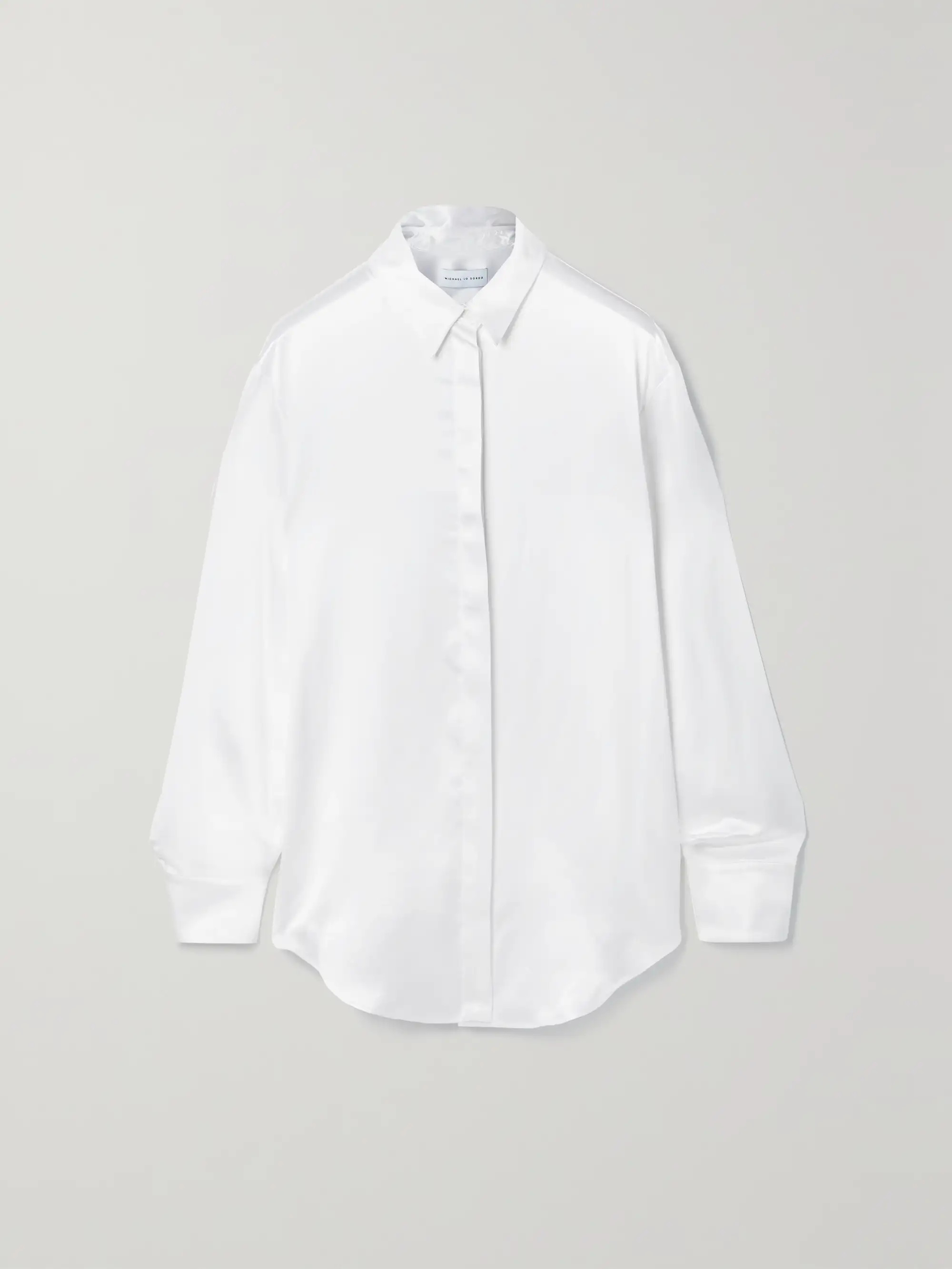 White Boy silk-satin shirt | MICHAEL LO SORDO | NET-A-PORTER | NET-A-PORTER (US)