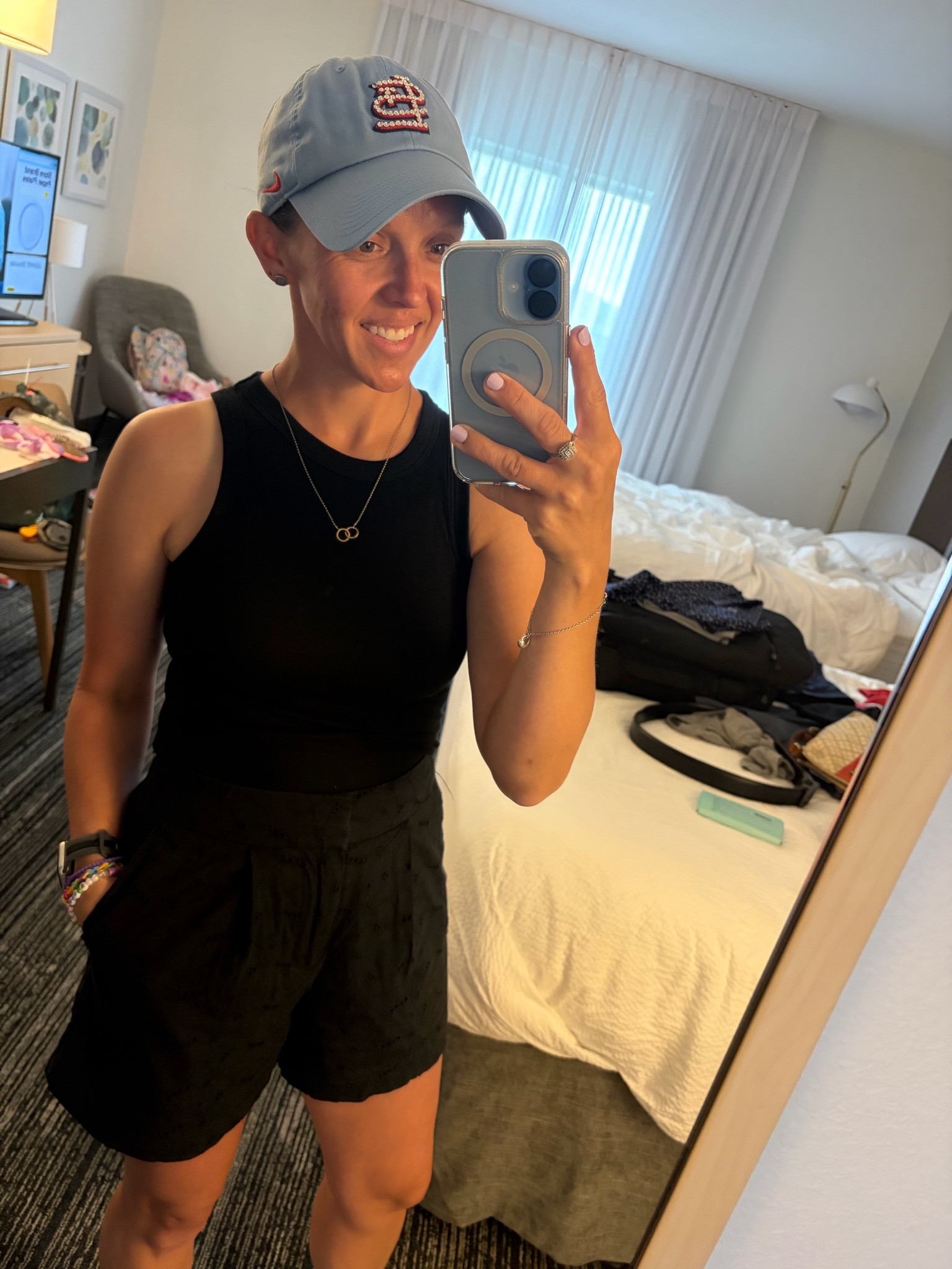 Tank top - my fave tank top $8; I have black and navy; it comes in a bunch of colors.  It layers really well for the fall, too. 

@Target #tank #under10 #summeroutfit #LTKSaleAlert

#LTKU #LTKOver40 #LTKSeasonal