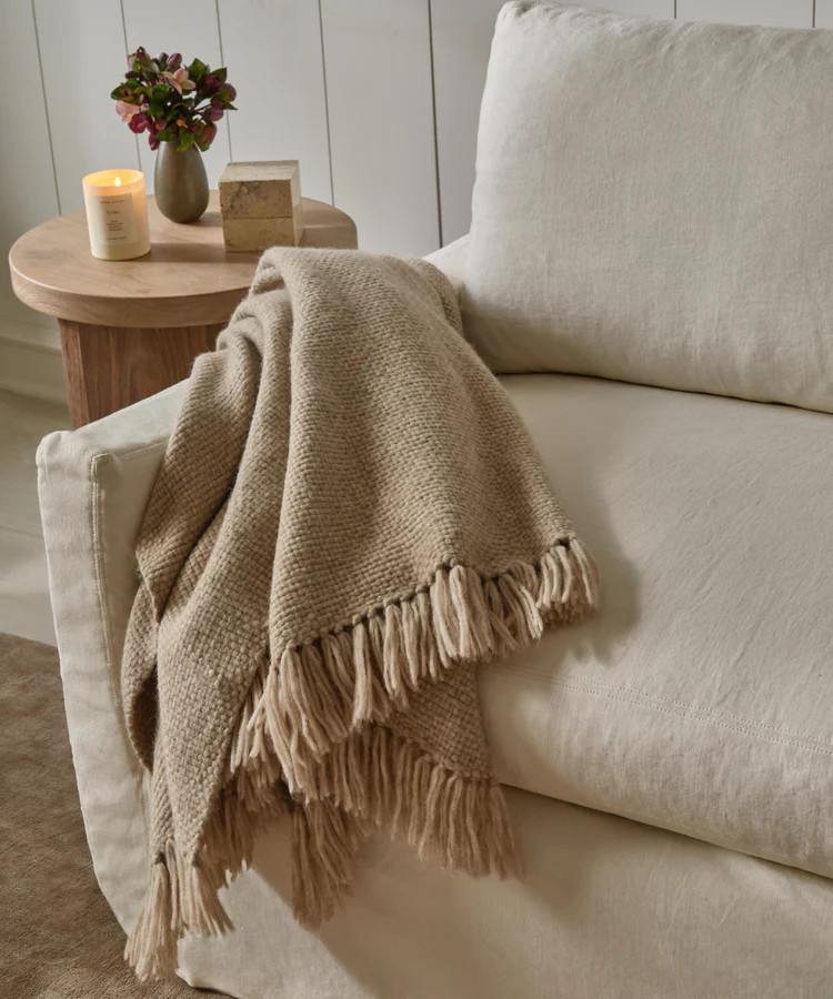 Alpaca Basketweave Throw | Jenni Kayne