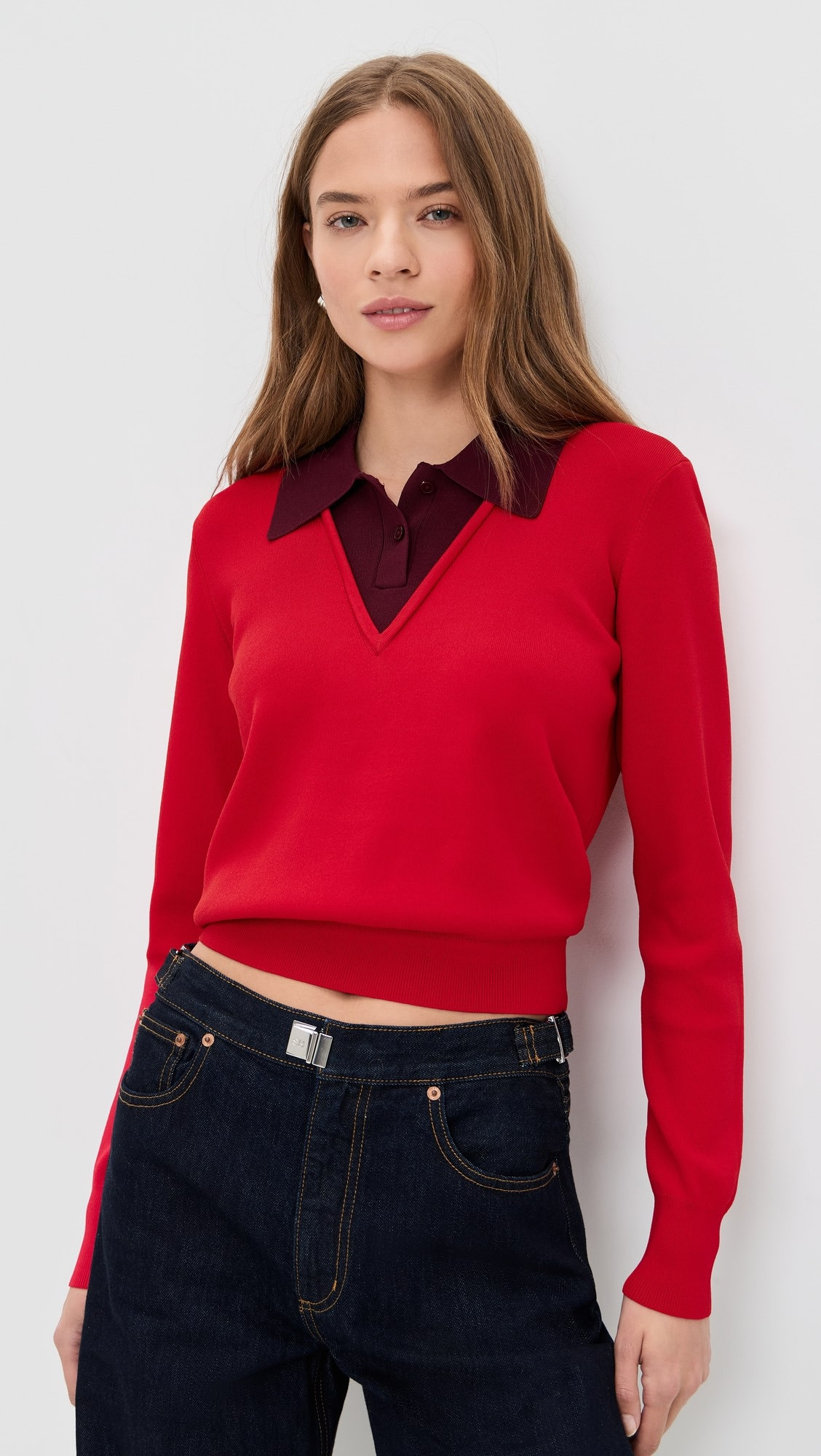 Trompe L'oeil Layered Polo | Shopbop