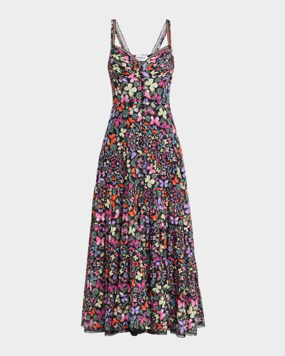 CHARO RUIZ IBIZA Melia Tiered Maxi Dress | Neiman Marcus