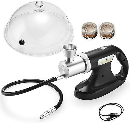 MITBAK Cocktail Smoker with Dome Lid and Woodchips | Electric Food and Drink Portable Smoking Gun... | Amazon (US)