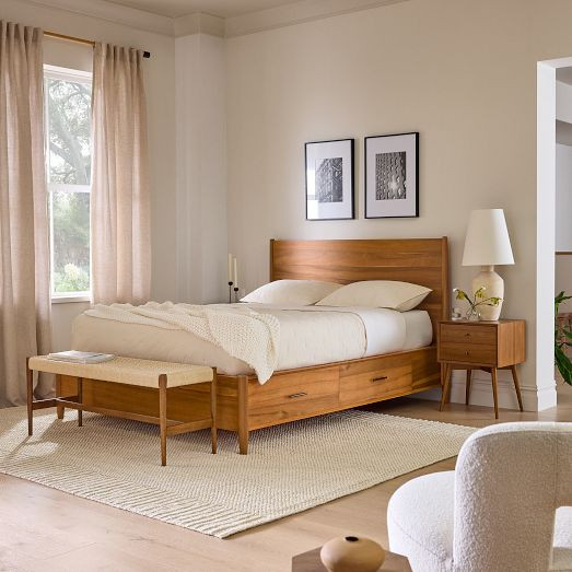 Mid-Century Storage Bed | West Elm (US)