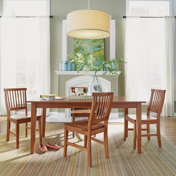 Ferryhill Extendable Rubberwood Solid Wood Dining Table | Wayfair North America