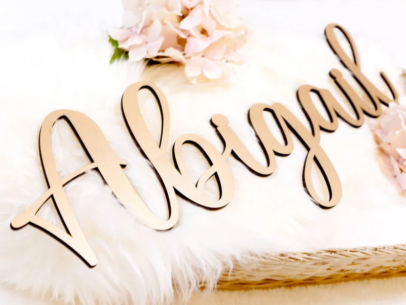 Wooden Name Sign Custom Name Sign Baby Shower Gift Custom Nursery Decor Name Wall Decor Sign for ... | Etsy (US)