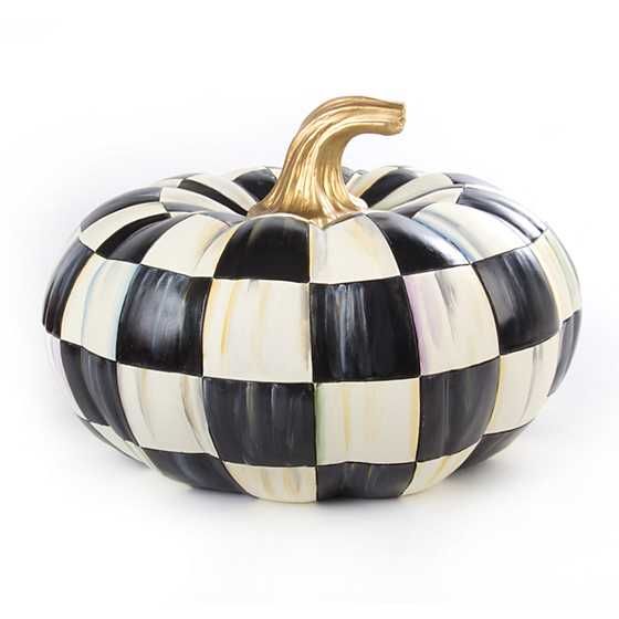 Courtly Check Squashed Pumpkin - Small | MacKenzie-Childs