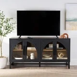 Better Homes & Gardens Juliet Arch TV Stand for TVs up to 65", Black Wood Finish | Walmart (US)