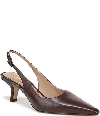 Sam Edelman Bianka Leather Pointed Toe Slingback Pumps | Dillard's | Dillard's