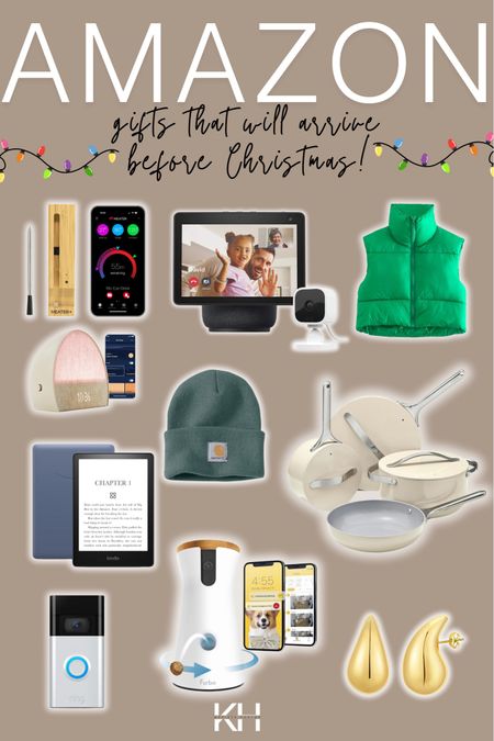 Christmas gift’s that will deliver before Christmas!! 

Gift guide for everyone | gift guide | Amazon finds | camera | kitchen | puffer vest | sale alert | Alexa | eco show | thermometer | kindle |

#LTKSeasonal #LTKGiftGuide #LTKHoliday