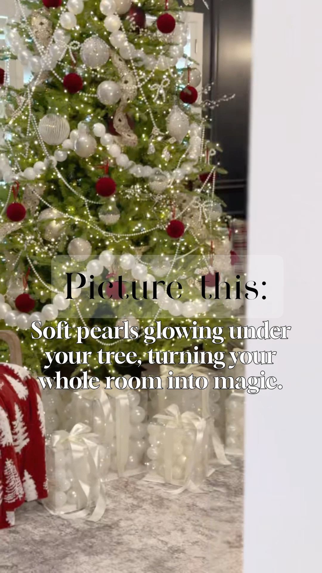 You won’t believe what I made these pearl presents out of!  So easy to make and they added so much elegance and beauty to my tree!  Clear box, fill with ball pit balls, add lights and a ribbon! 

#LTKFindsUnder50 #LTKHoliday #LTKHome