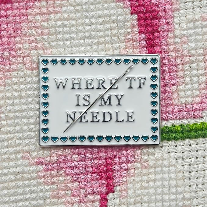 Needle Minder for Keeping Sewing & Embroidery Needles – Magnetic Needlepoint Holder, Cross Stit... | Amazon (US)