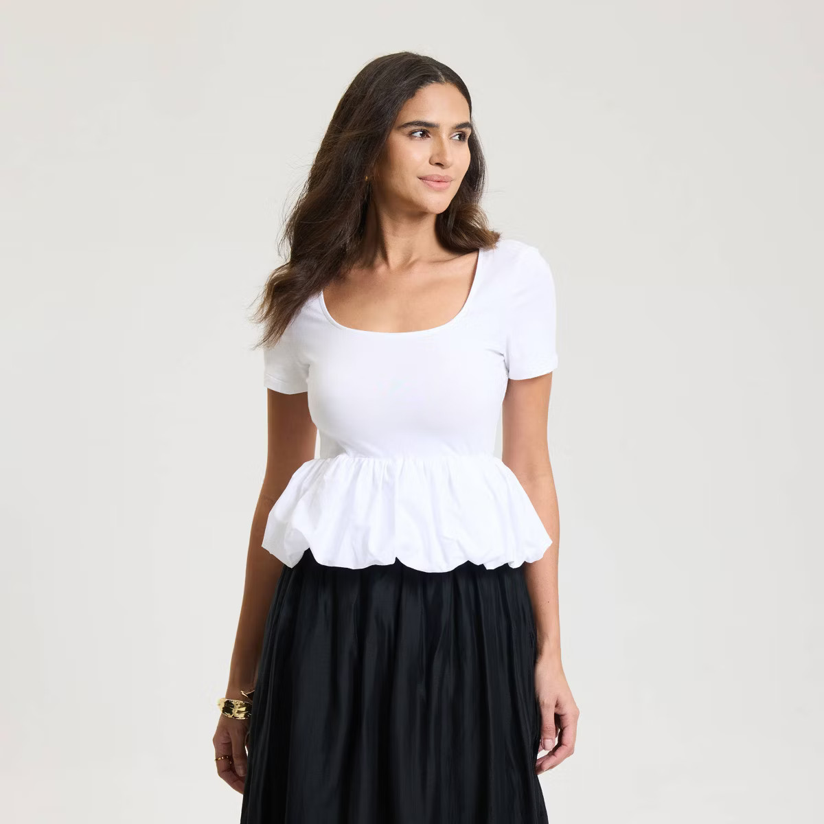 Women's Bubble Hem T-Shirt - A New Day™ | Target