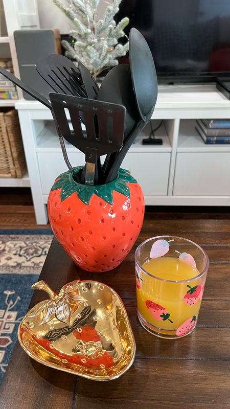 Strawberry things! The trinket dish is from a buy nothing group via my sister, and the cups are old Kate spade which I got off of Mercari a couple of years ago 🍓

#LTKhome #LTKunder50
