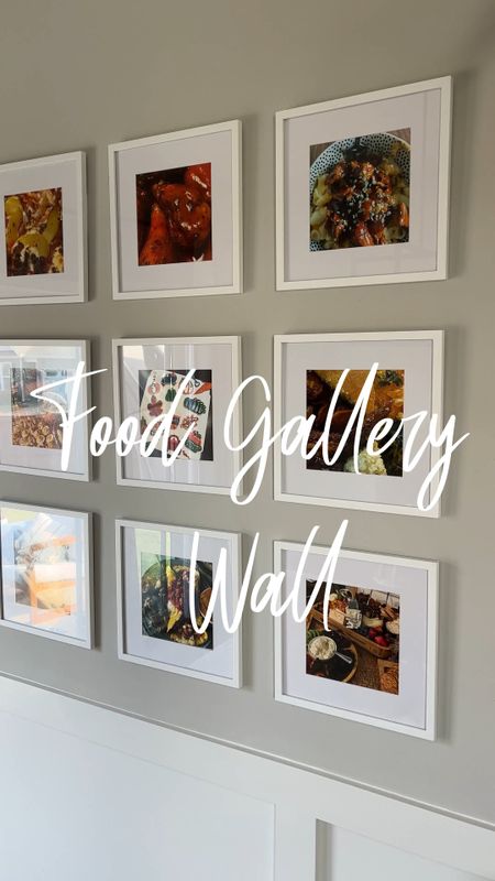 Food Gallery Wall using an Amazon Gallery Wall Kit & personal food pics printed from my phone! Such a cool some what of a DIY project for your kitchen 

#LTKstyletip #LTKhome #LTKfindsunder100