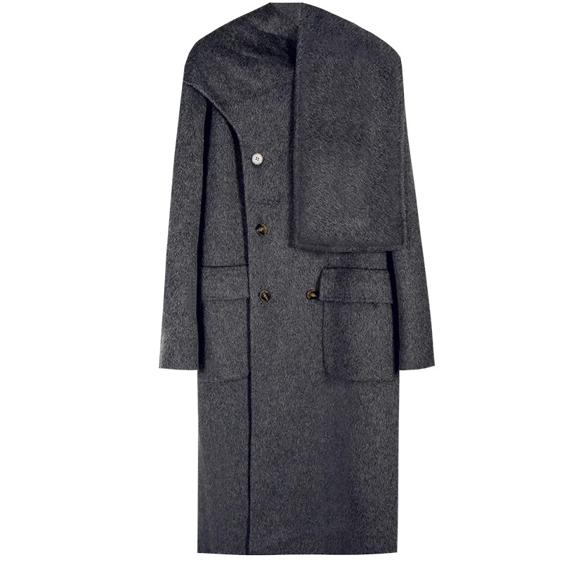 SELFWHO Double-faced Wool Mid-Length Coat | SELFWHO