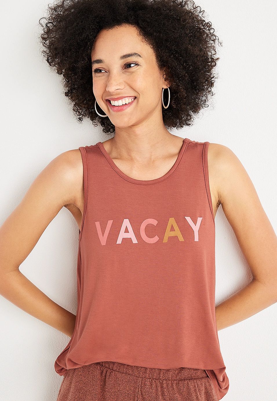 Vacay Graphic Tank | Maurices