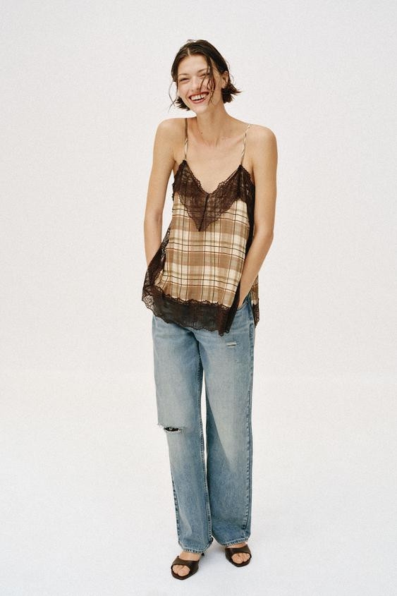 PLAID CAMISOLE | Zara US