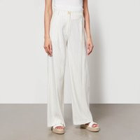 Aligne Hainault Pinstriped Linen-Blend Wide-Leg Trousers - EU 36/UK 8 | The Hut (UK)