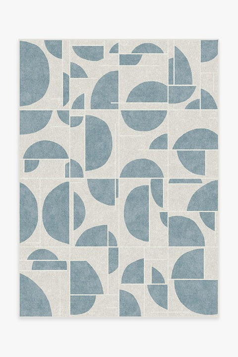 Nina Takesh Lune Slate Blue Rug | Ruggable