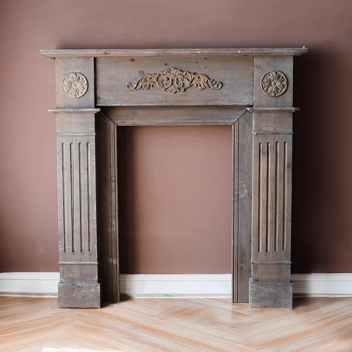 Darby Home Co American-style carved decorative ornaments storage fireplace mantel | Wayfair | Wayfair North America
