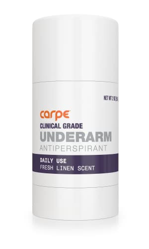 Carpe Clinical Strength Deodorant + Clinical Antiperspirant - Clinical Grade Solid Stick - Fresh Linen Scent - Combat Excessive Underarm Sweating - Great for Hyperhidrosis | Amazon (US)