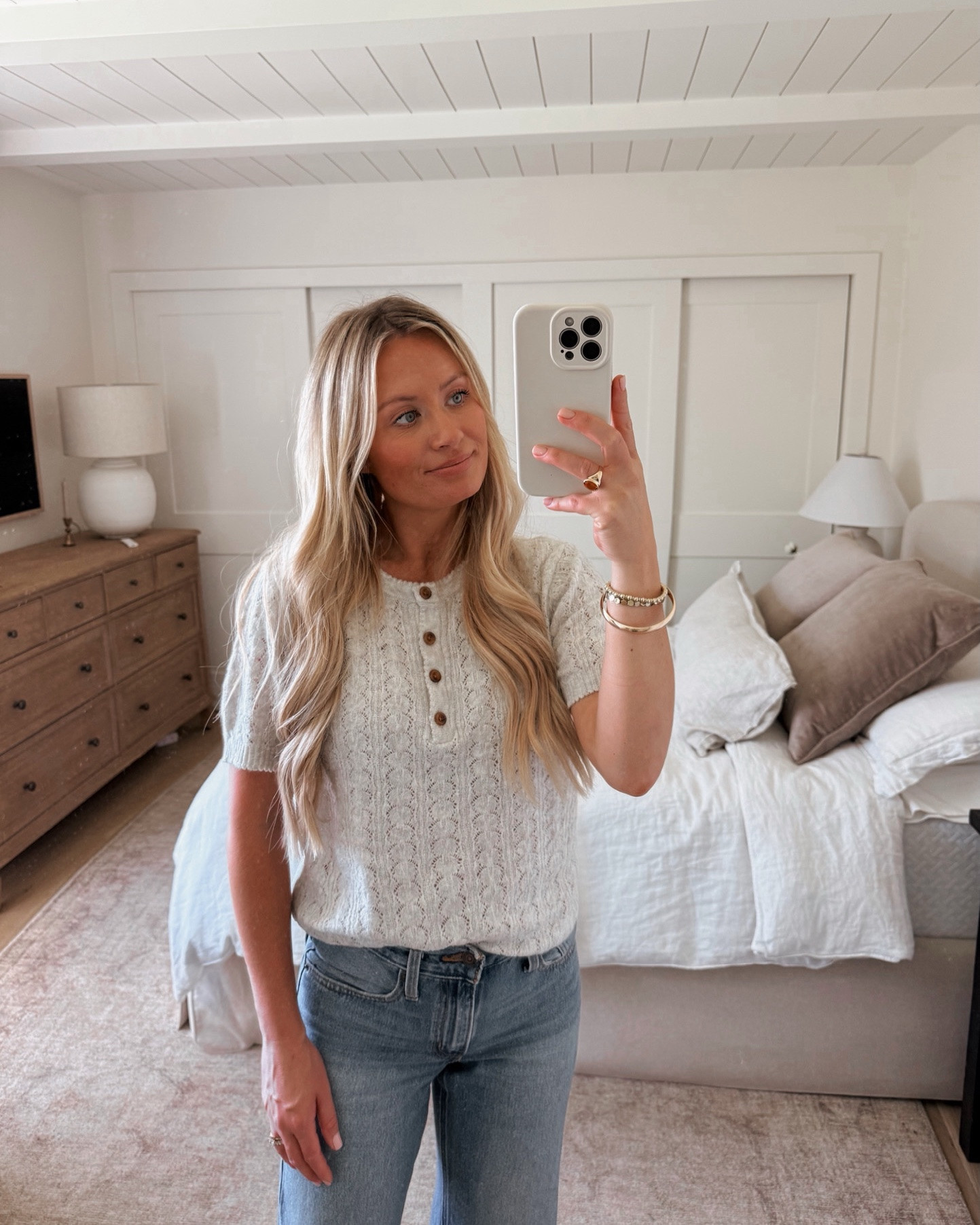 Found the cutest pre fall outfit at target! 
Top: small
Jeans: 25. They're a still fit. I got my true size. Size up one if you want a looser fit. 
Shoes: I'm a 7.5 and got the 8