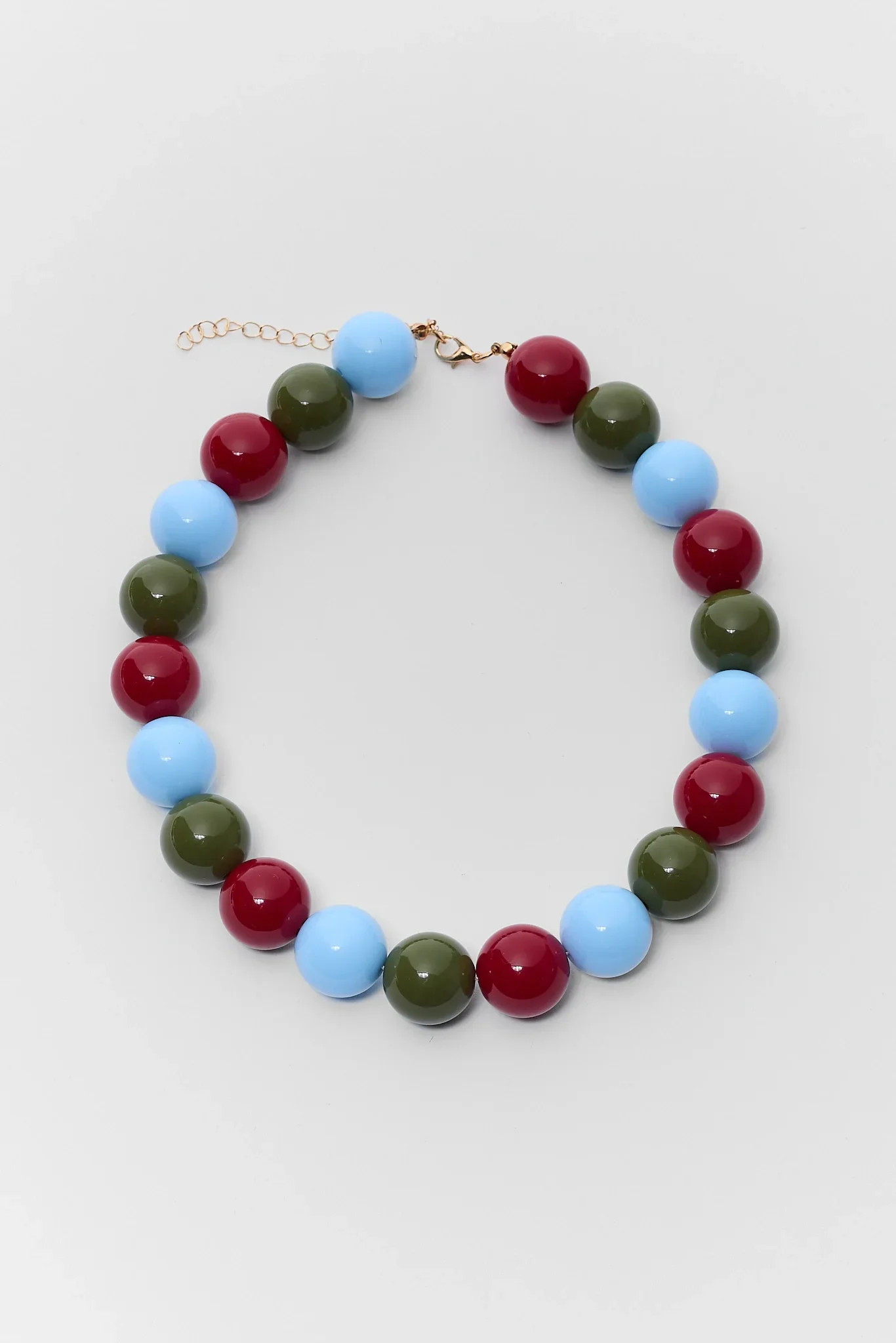 Multi Colored Chunky Beaded Necklace | Avara