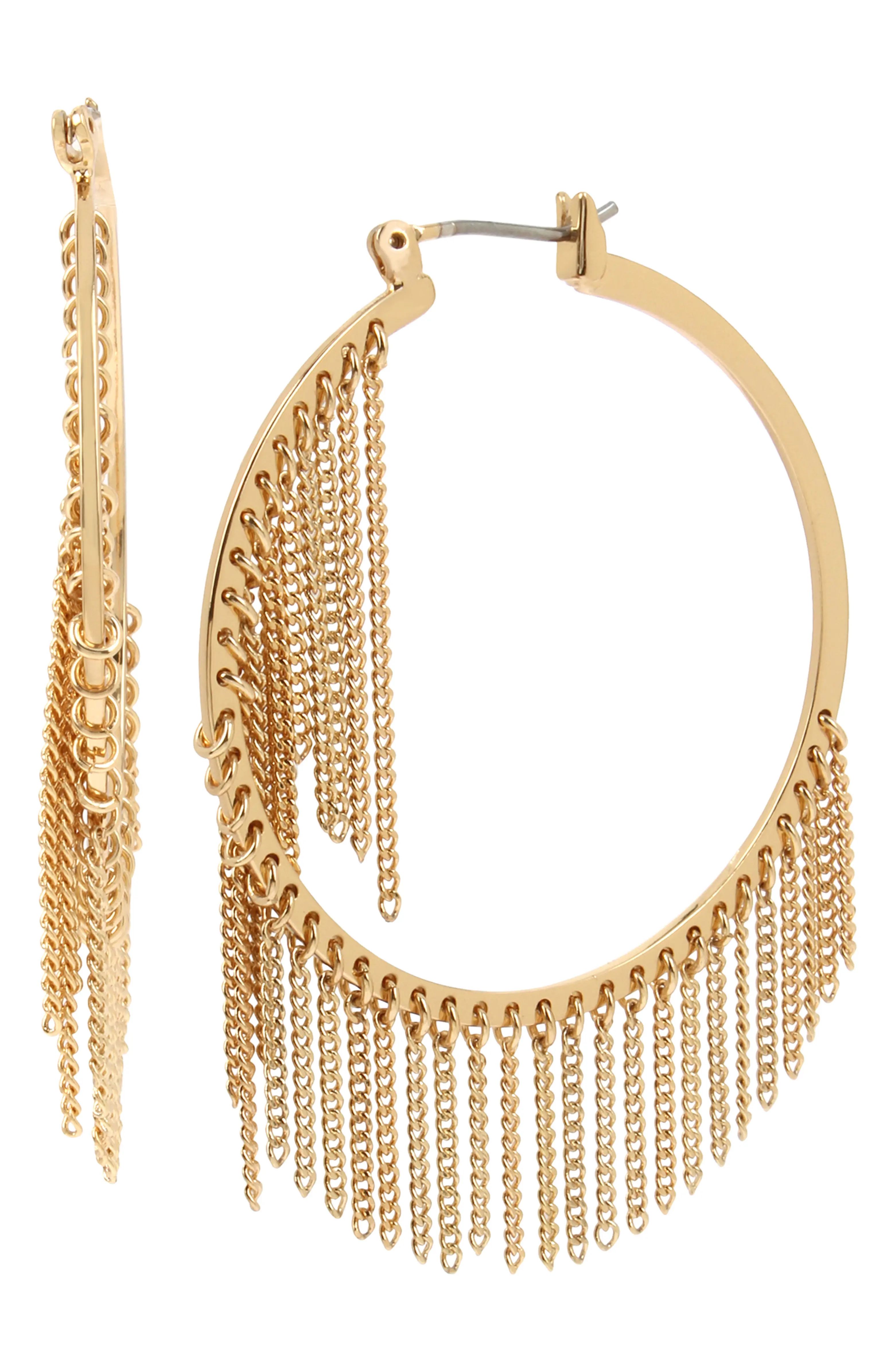 Fringe Hoop Earrings | Nordstrom